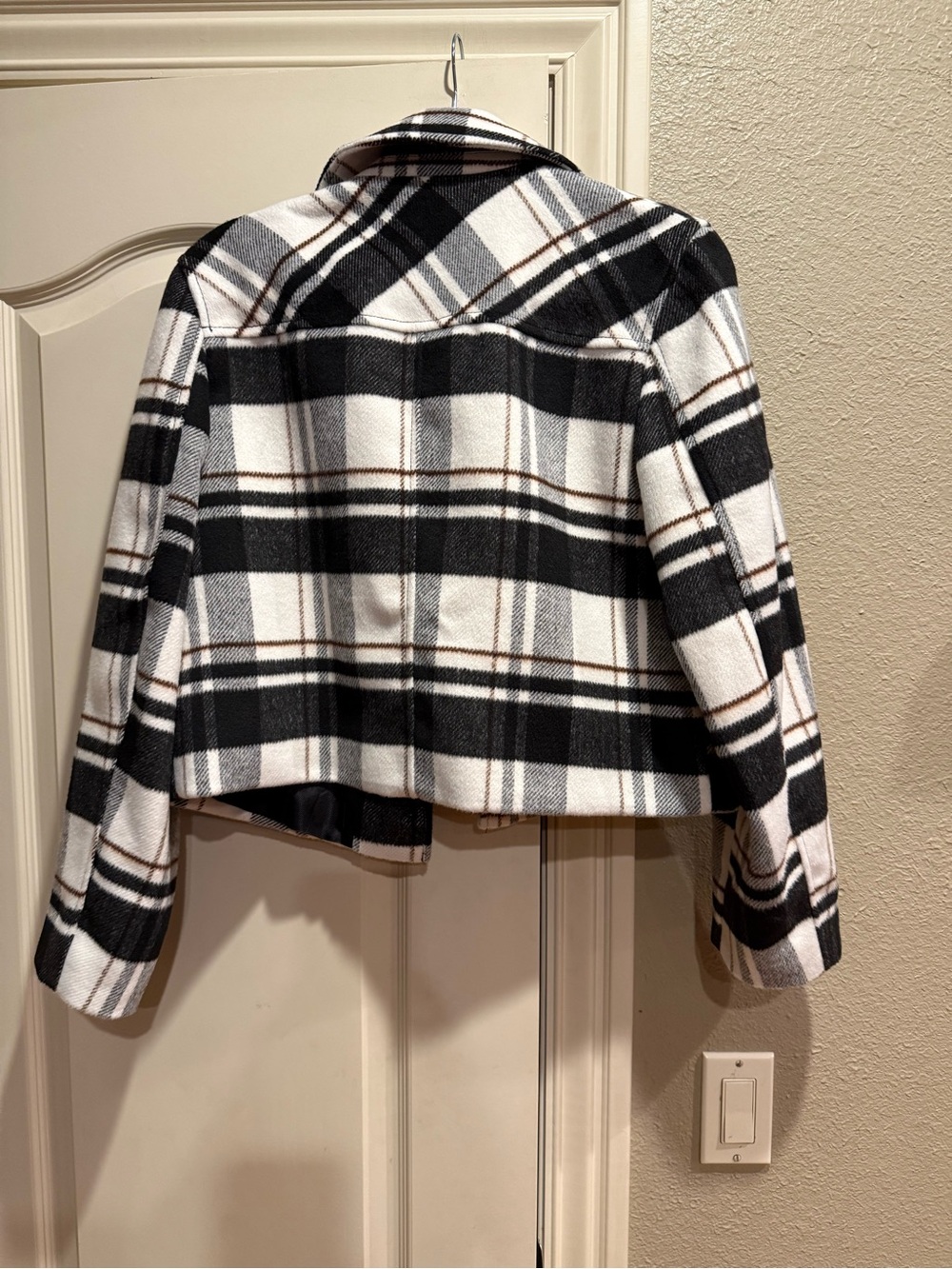 NWT Zara Plaid Button Up Jacket - Picture 4 of 4